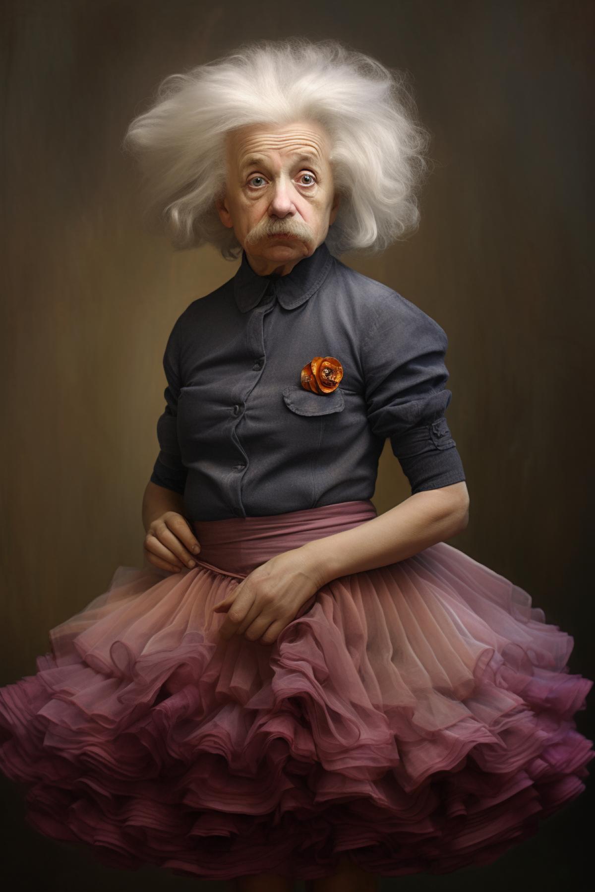 Einstein in a skirt