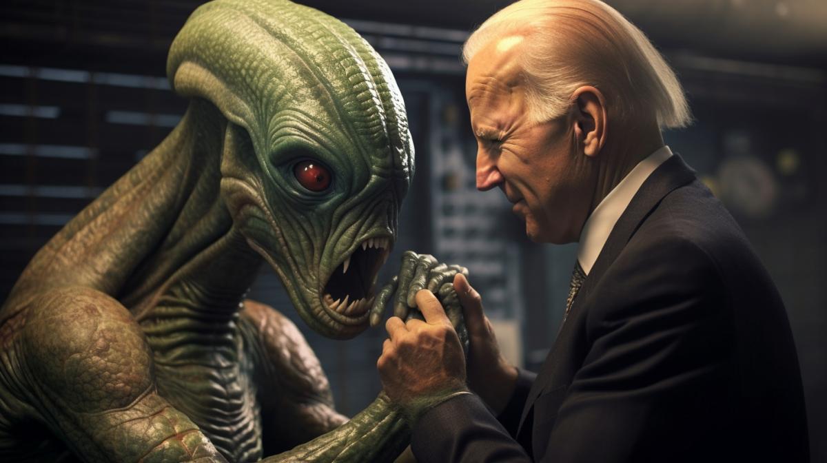 Secret negotiations between Joe Biden and the Reptilians