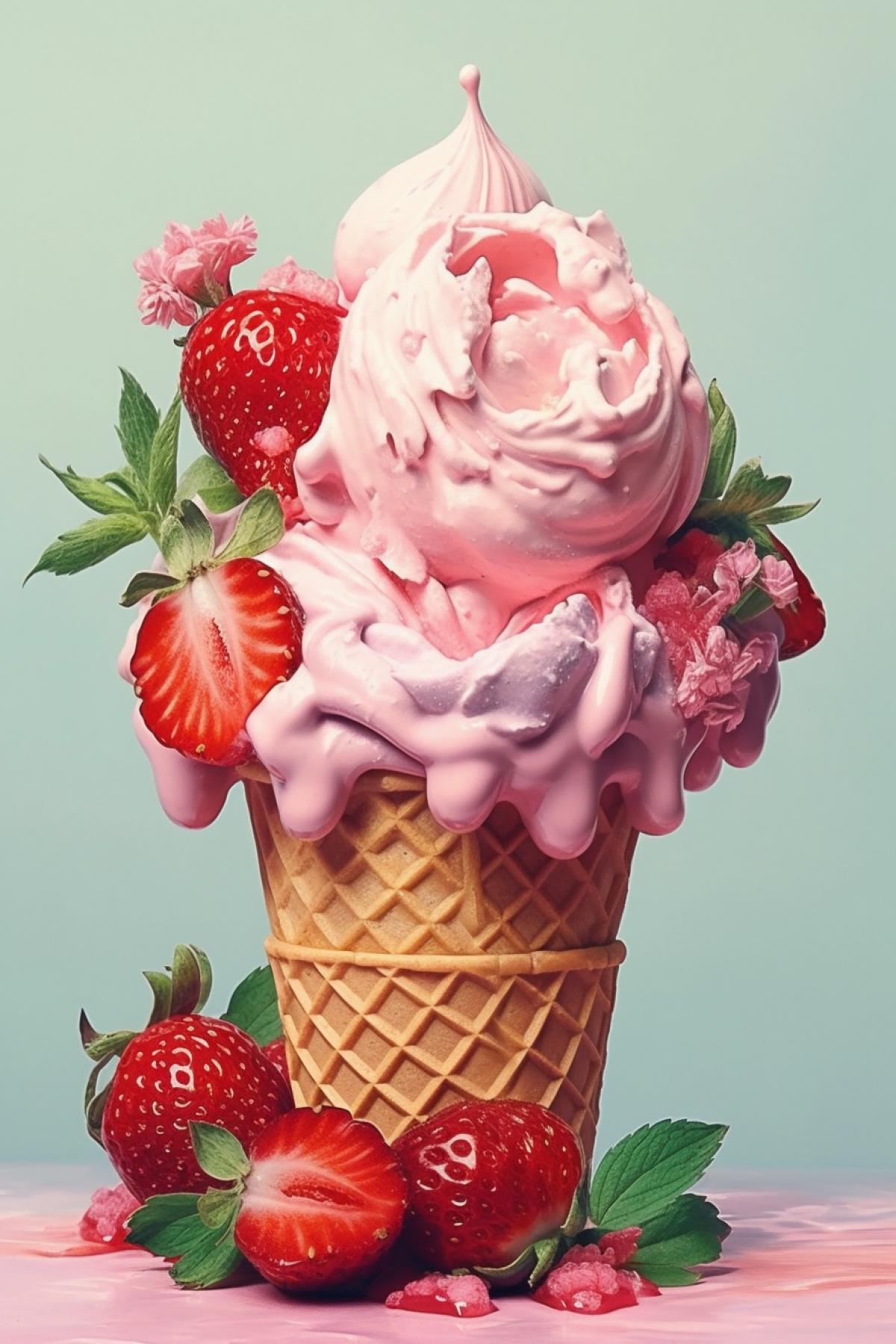 Ice cream 🌸🍓🍓🍒🍒🍒