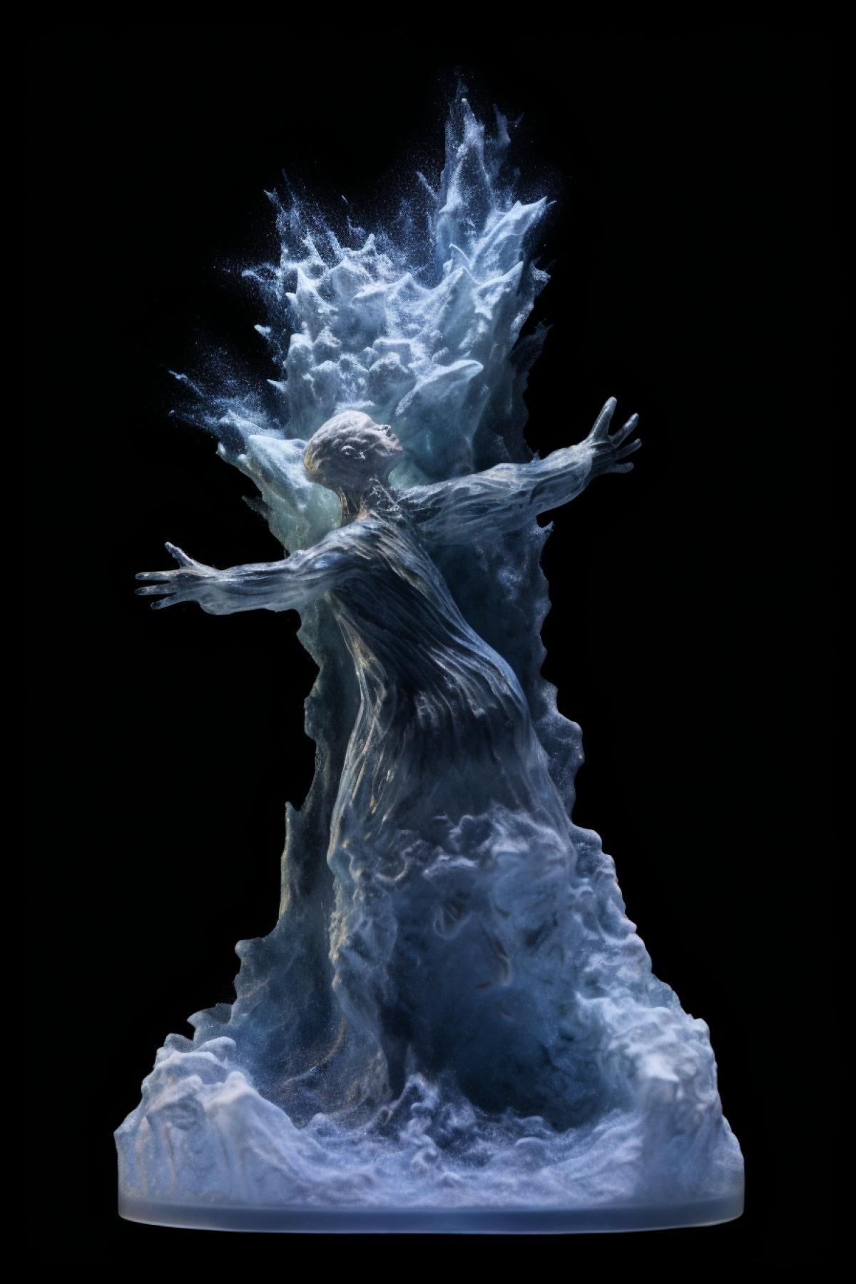 The Birth of the Universe Sacred Ice Sculpture