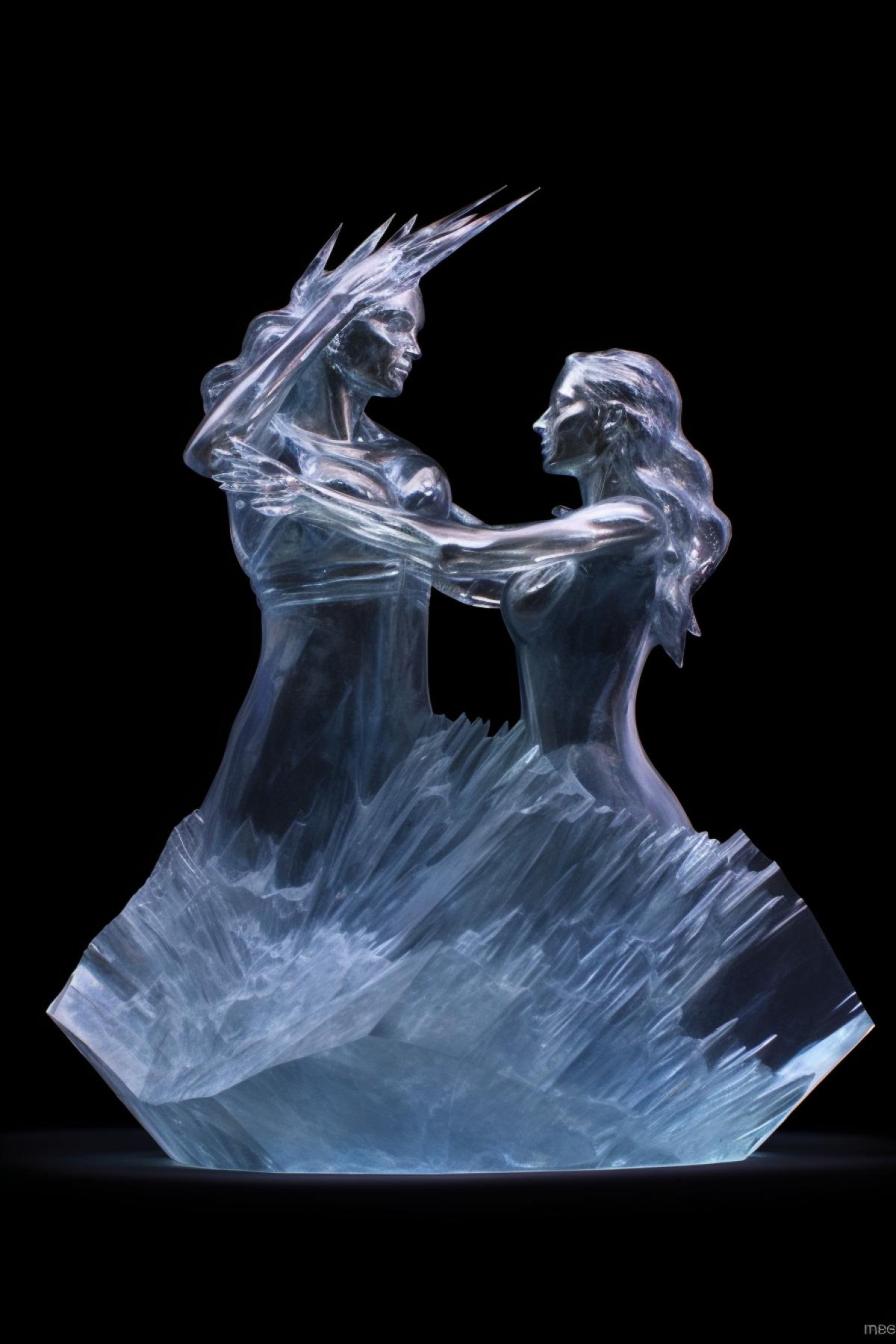 The Birth of the Universe Sacred Ice Sculpture