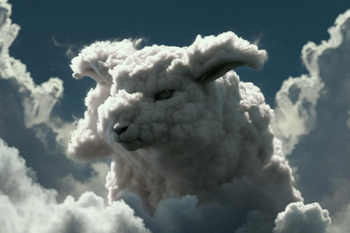 Clouds in the form of sheep