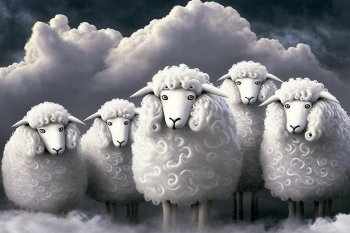 Clouds in the form of sheep