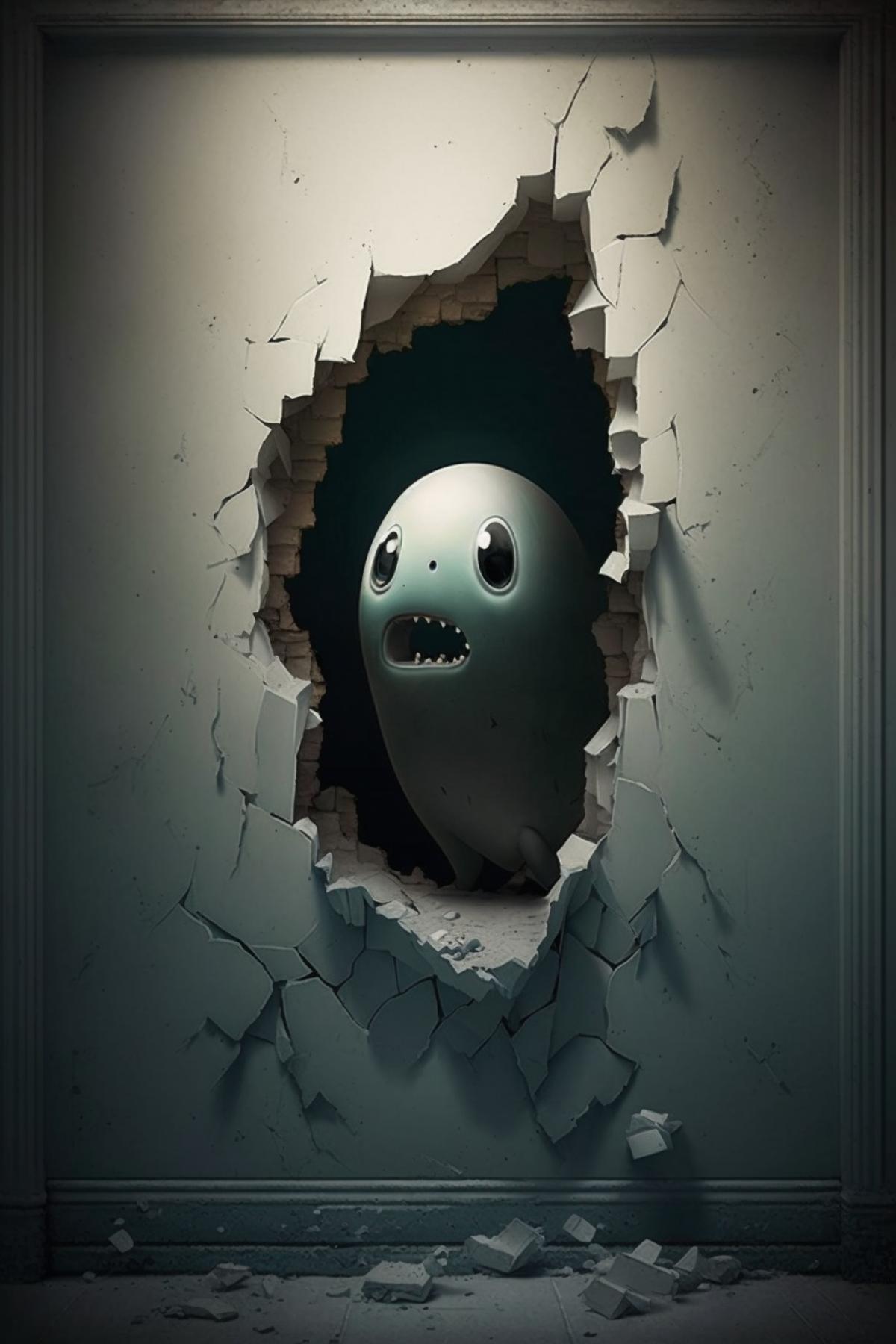 I saw a hatch on the wall, dont be afraid, its a glitch.