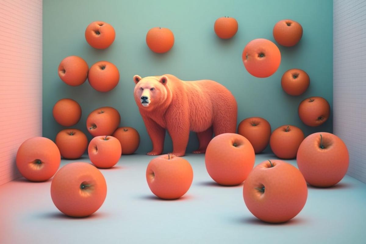 Peach hallucinations with bears