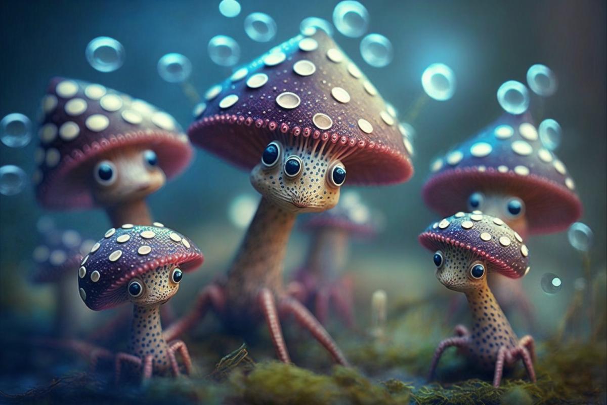 Mushroom guys in wild hallucinations