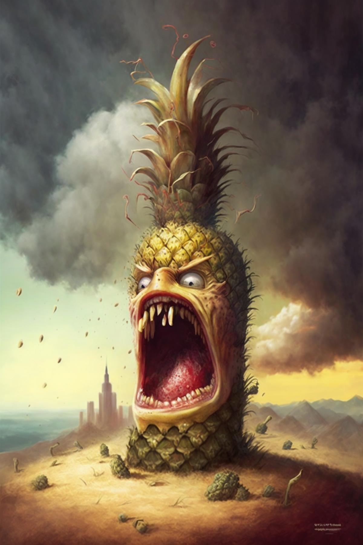 The world is going crazy, everyone is hallucinating, it seems terrible, mouths and pineapples, mold and socks, Lord have mercy!