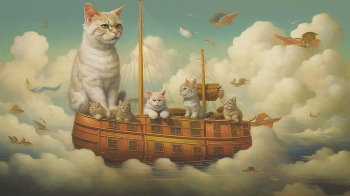 cat hallucinations surrealism