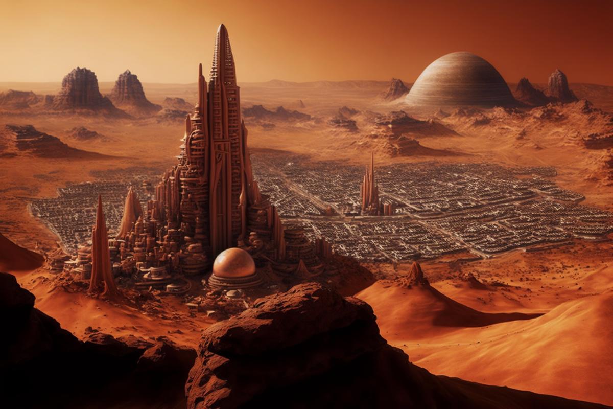 if there were cities on mars