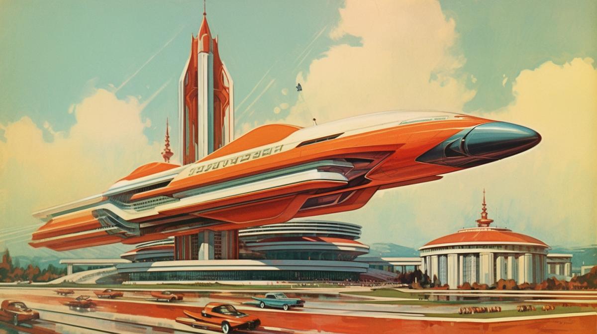 Soviet Olympiad retrofuturism 80s