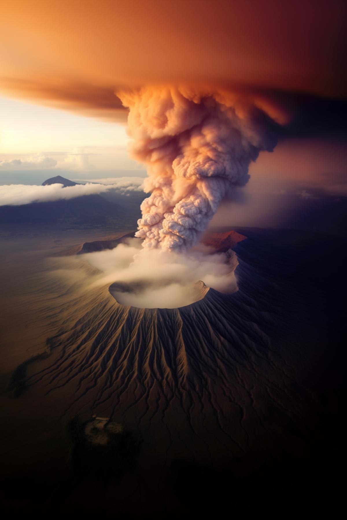 Bromo volcano erupts in Indonesia