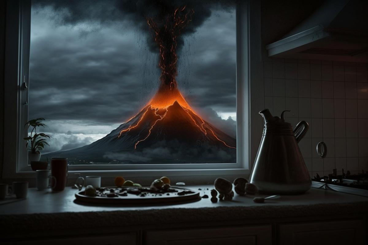 Volcano in the kitchen