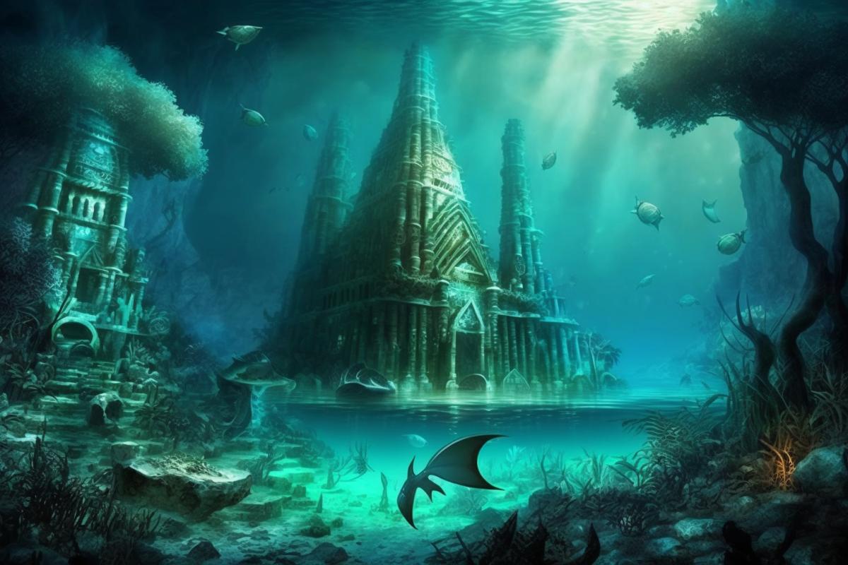 underwater city of a lost civilization