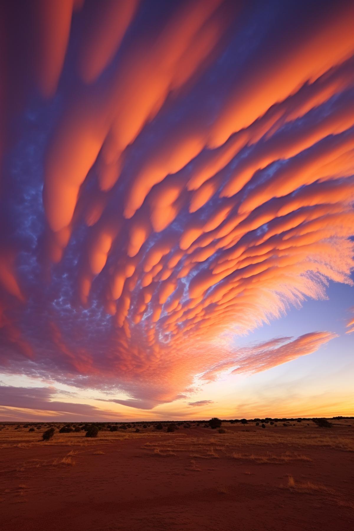 Morning Glory Clouds: Rare and stunning elongated clouds that roll over the Gulf of Carpentaria in Australia, leaving spectators in awe. :: Morning Glory Clouds, elongated formations, meteorological wonder, sunrise, landscape, mirrorless camera, wide-angle lens, breathtaking, natural phenomenon