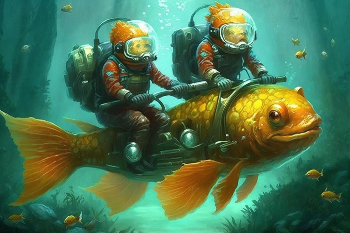 Underwater fish riders