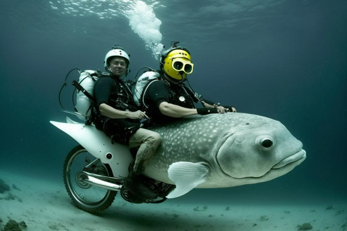 Underwater fish riders