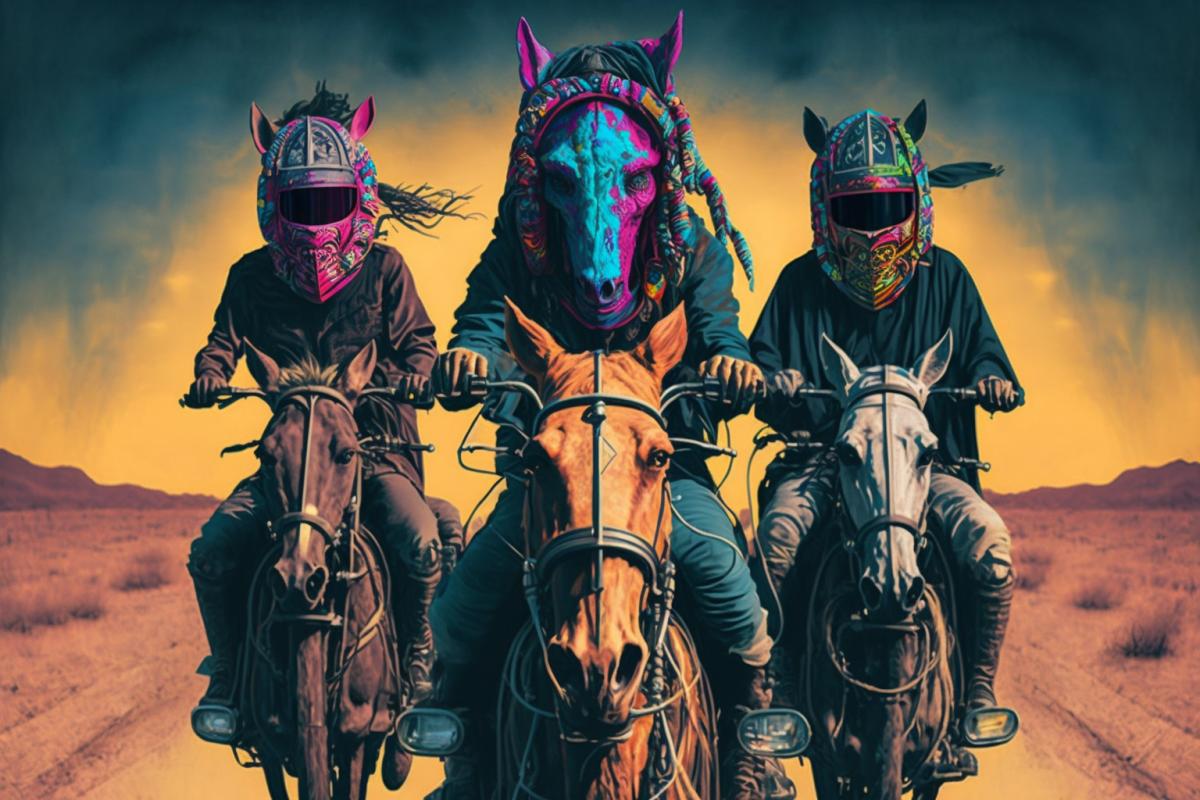 Riders in the world of fierce hallucinations