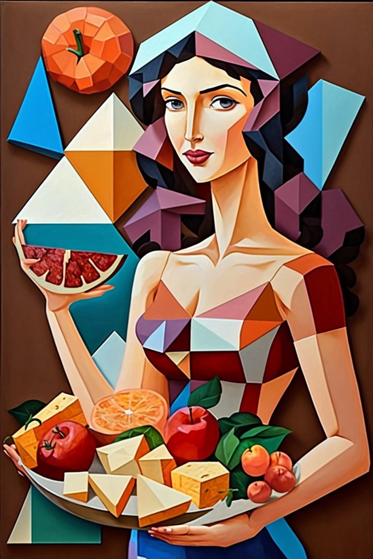 🌽🍤🤔 cubism style
