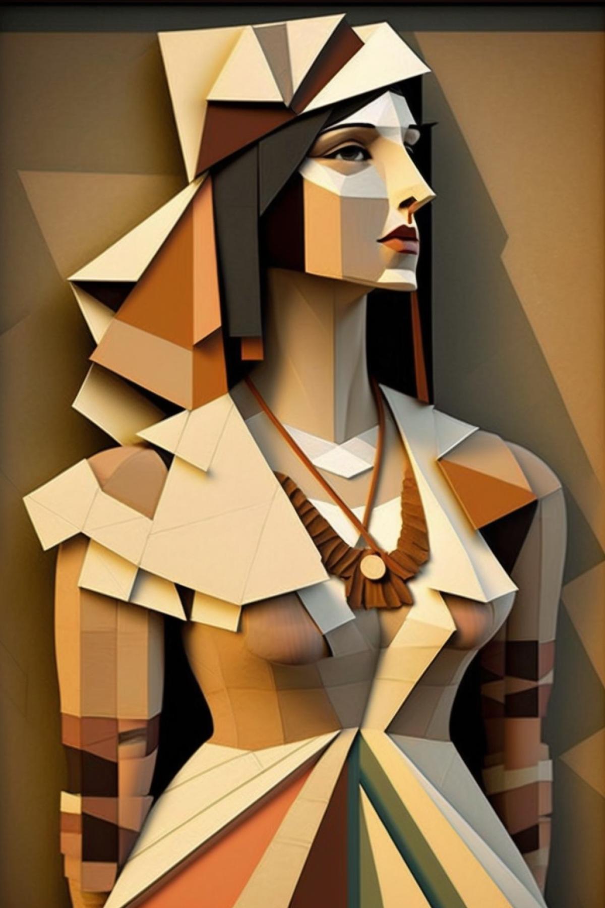 cubist fashion model