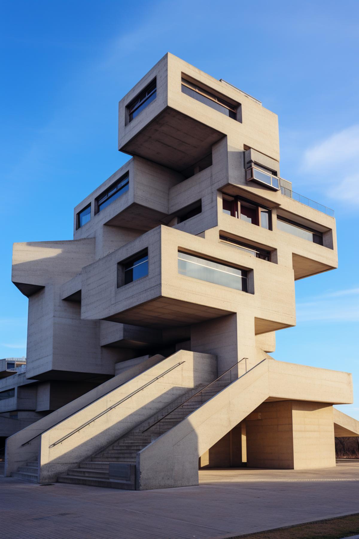 Cubism architecture, brutalism
