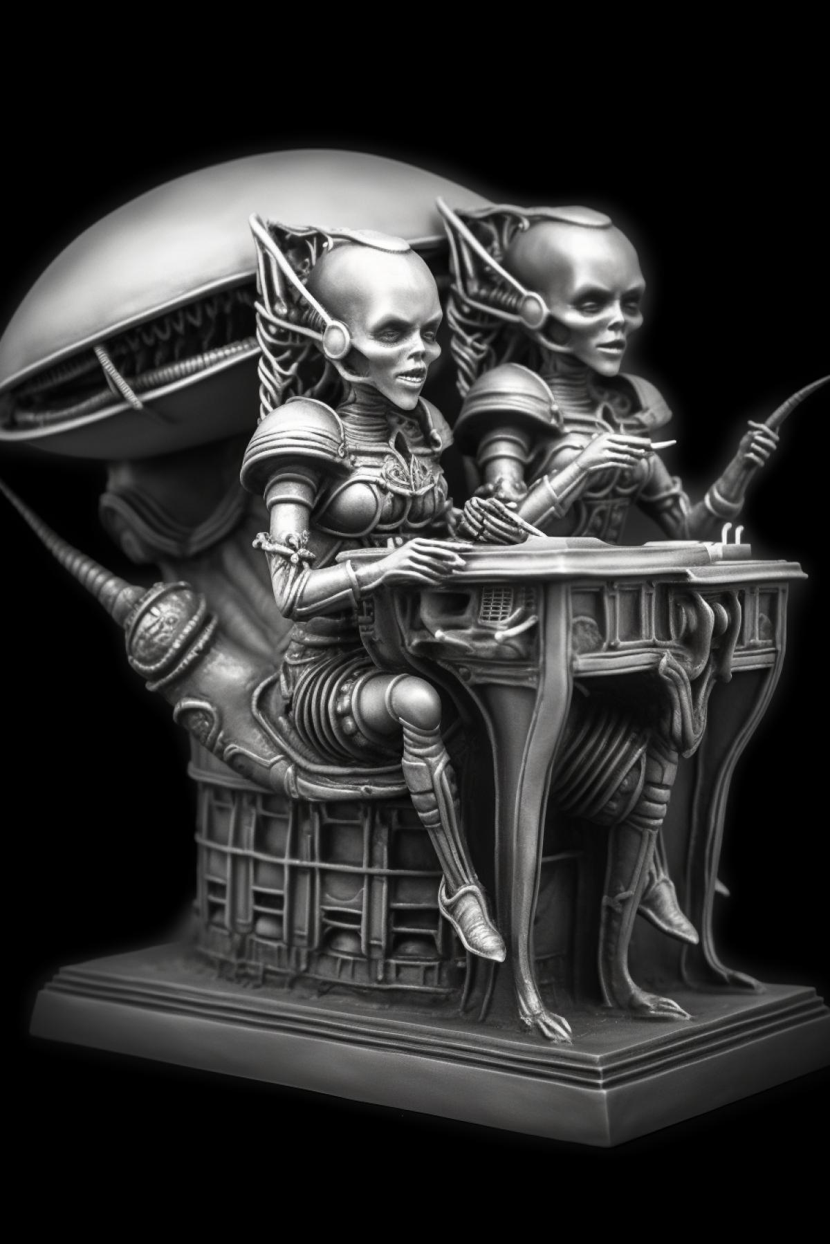 Giger biomechanical tea drinking