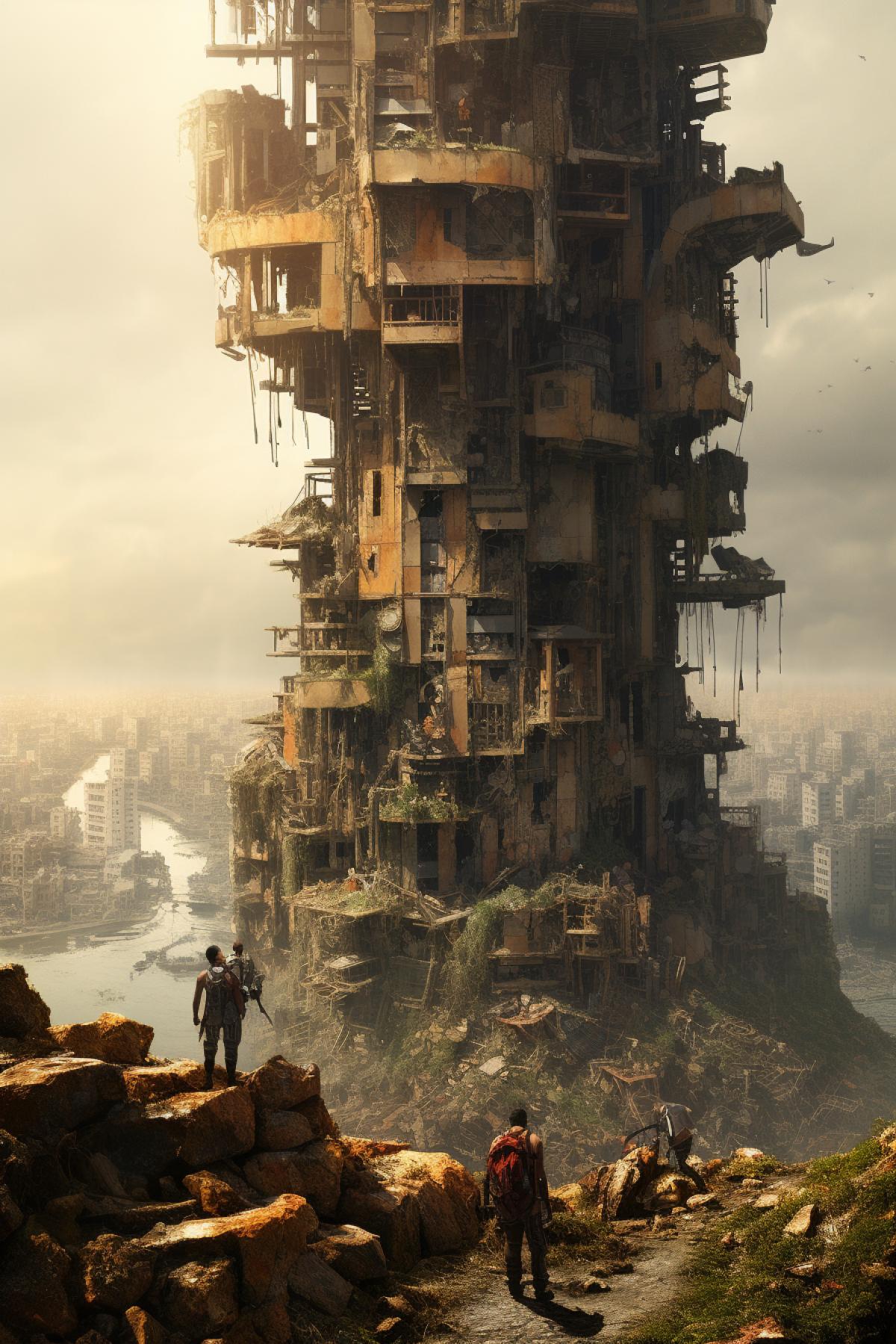 Post-Apocalyptic Cities, Ruined Landscapes, Survivors Strongholds, Makeshift Architecture, Wasteland Visions, Paolo Puggioni, Andrée Wallin