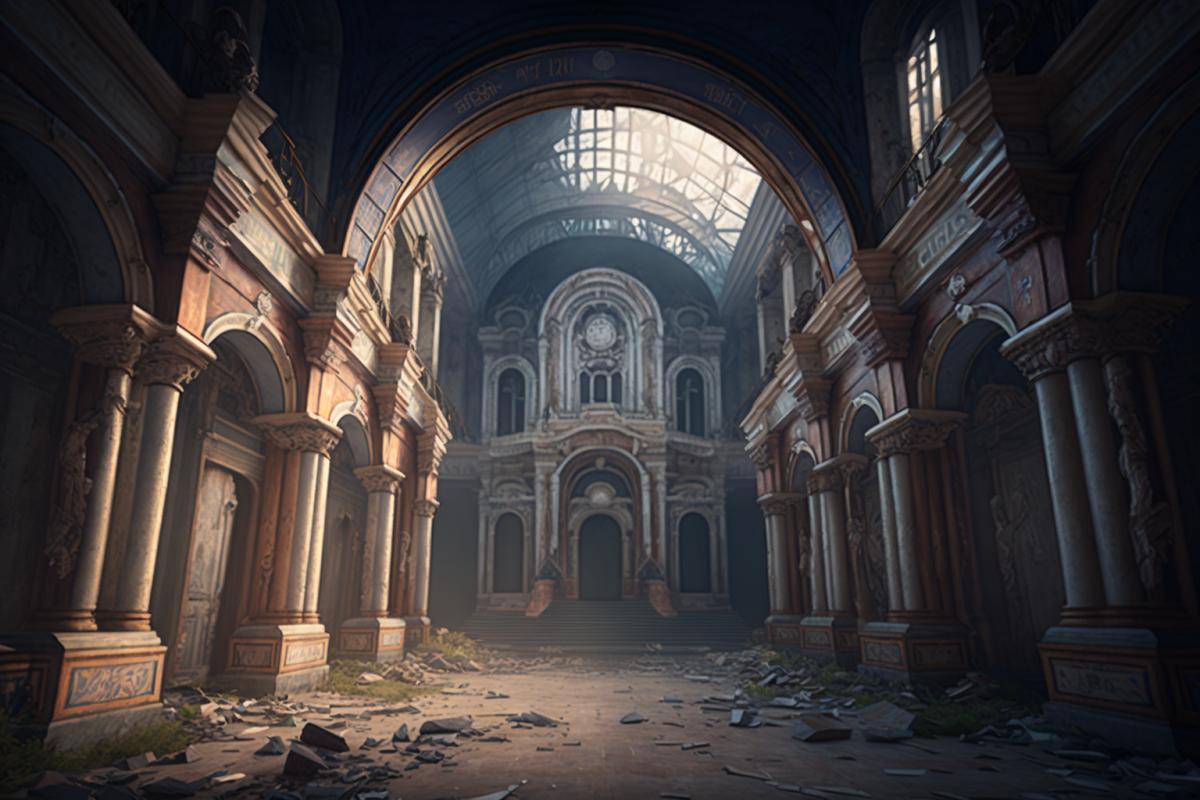 abandoned Kremlin in Moscow, post-apocalypse, beautiful lighting, deserted, 3d cgi, intricate details, hyper-realistic, 8K