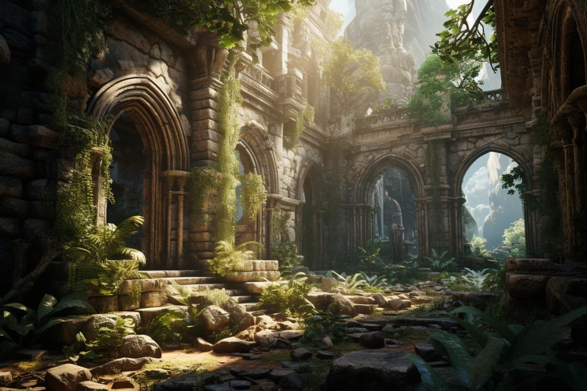 Abandoned beautiful place, Libertatia, ancient city, uncharted game theme, hyperrealistic photo, 8k