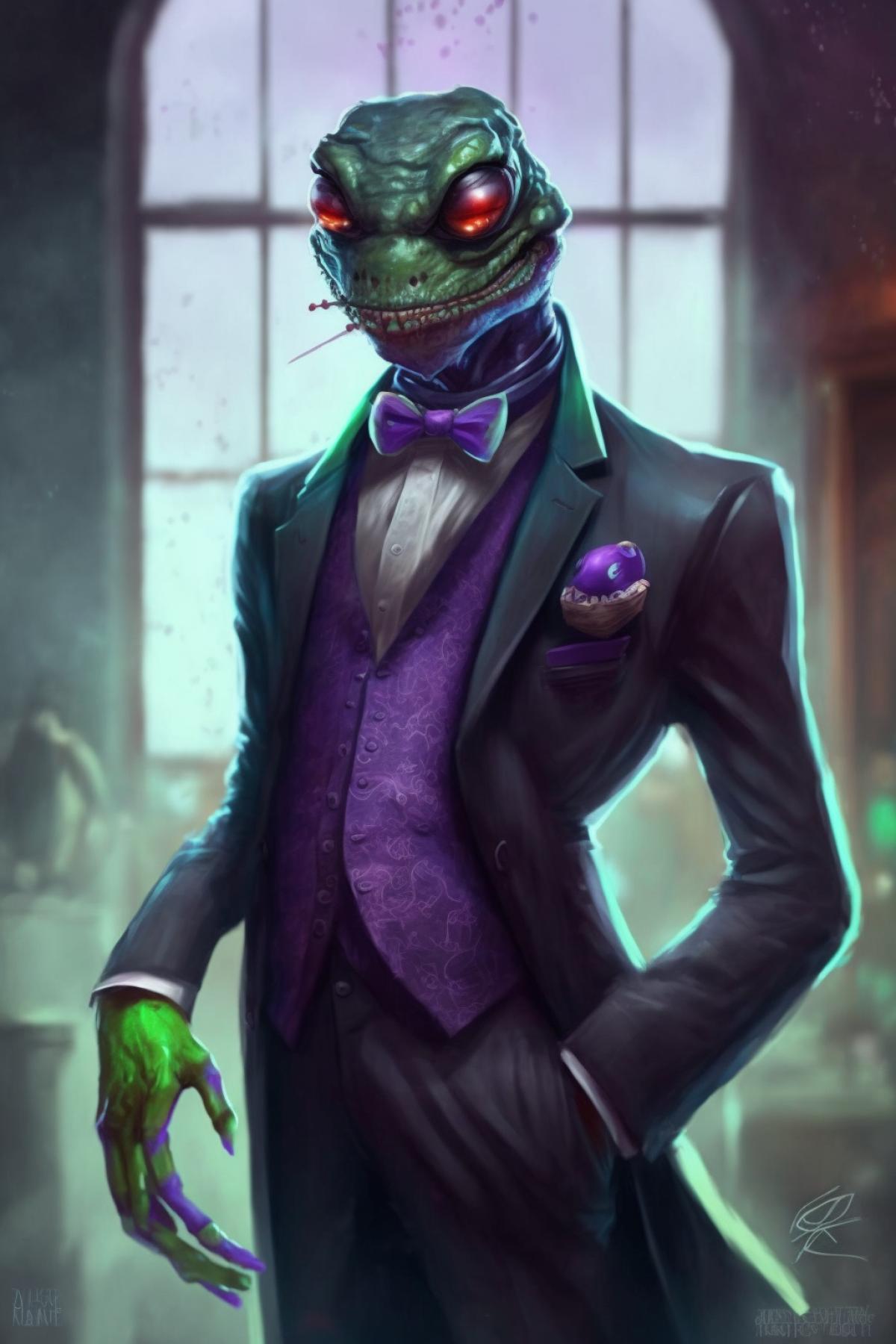 Terrible sinister villain 🐸⚡