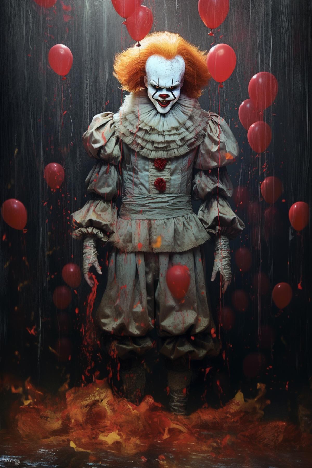 pennywise, horror, creepy atmosphere