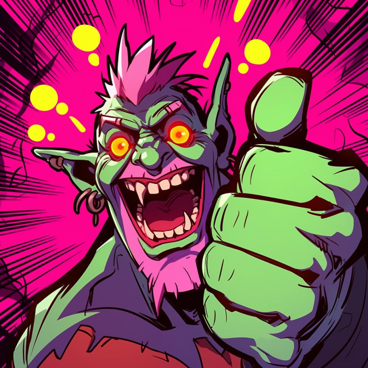 cartoon image of a troll giving everyone a thumbs up on peekaboo and writing vicious comments