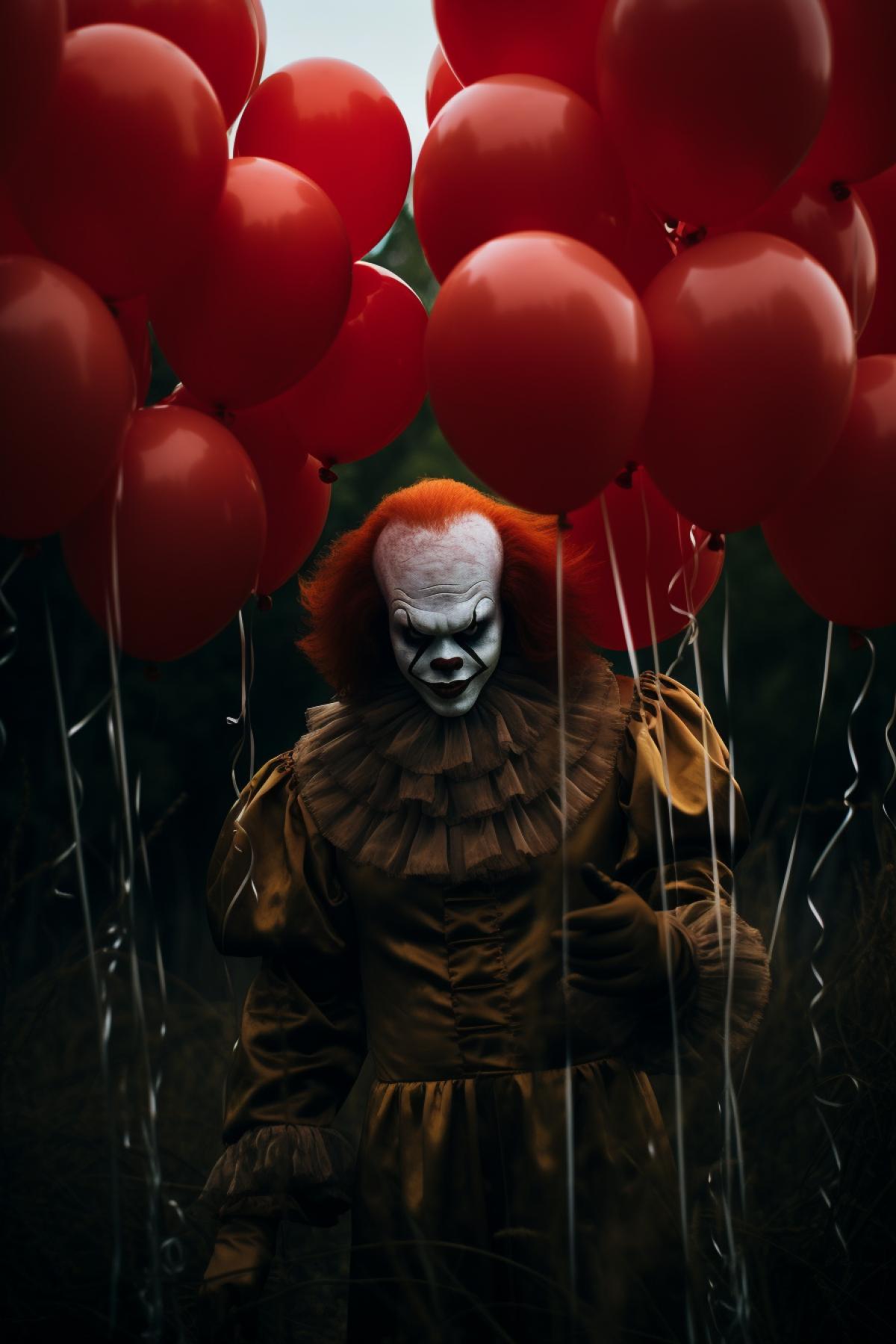 Pennywise and red balloons