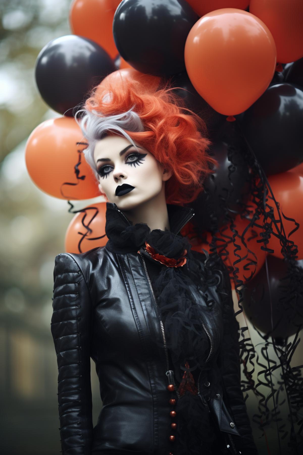 Gothic caluxuryt, balloons, circus, Emily autumn style