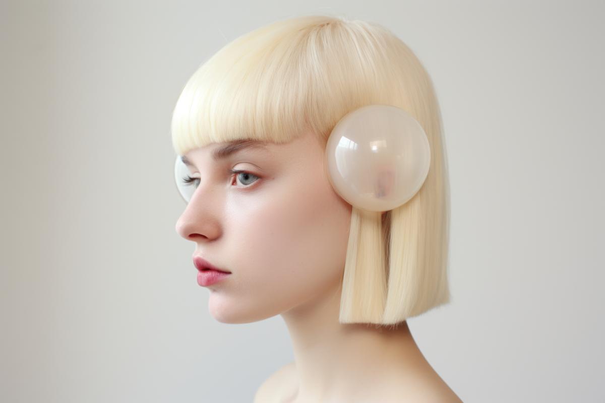 Blonde ear balloons