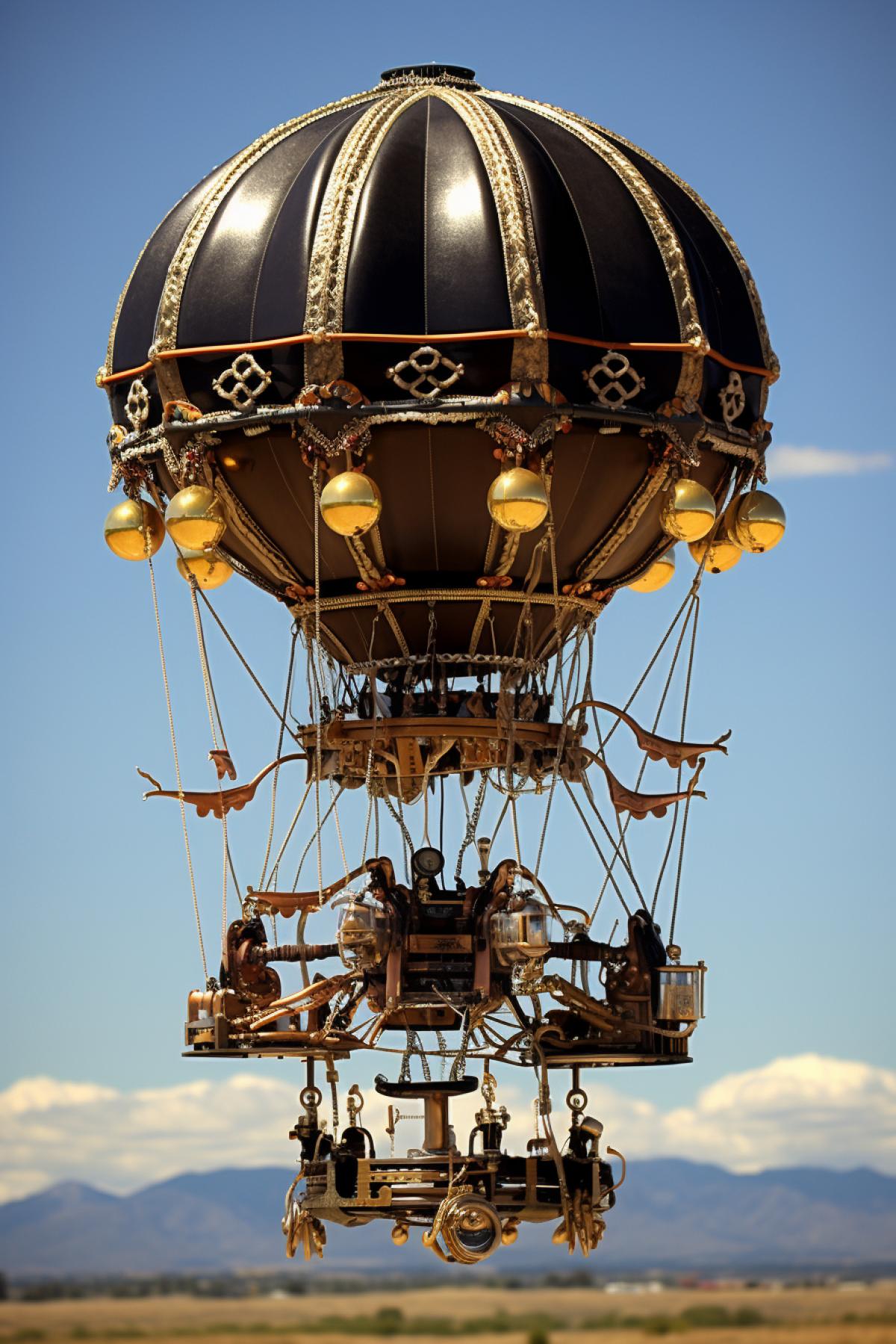 alien abduction hot air balloon steampunk magic pranapunk