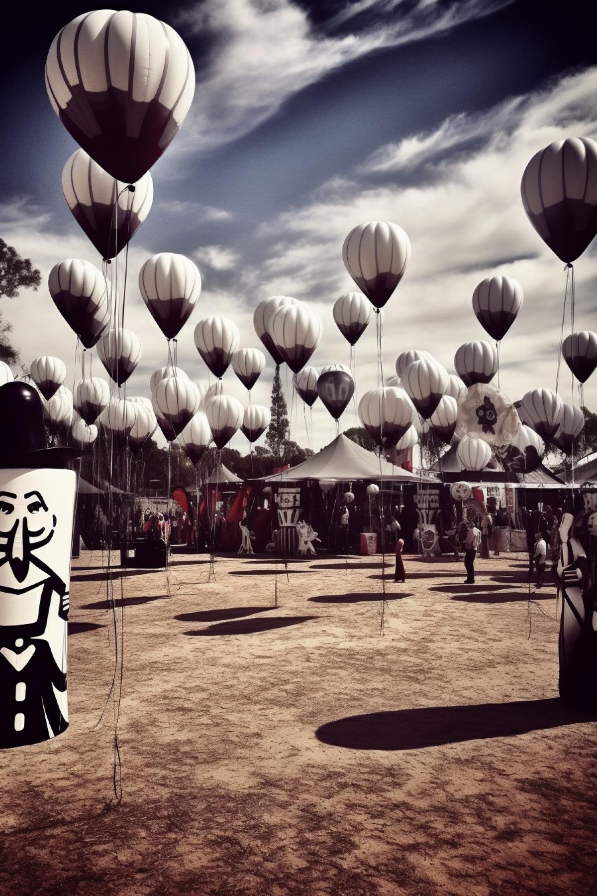 Balloon Festival Tim Burton Style