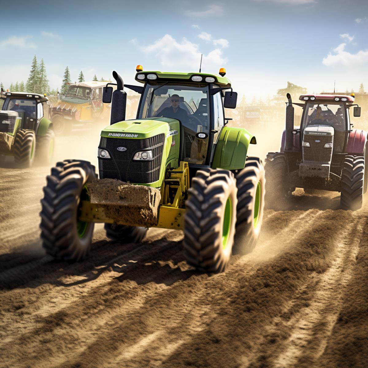 big tractors racing
