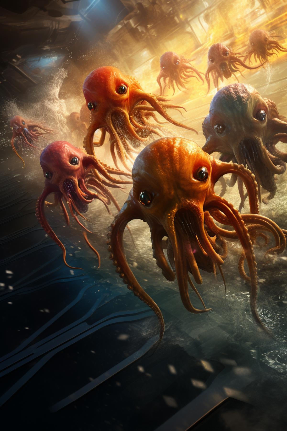 The main race in life. The 4katozoa rush towards their target. Race for life. The hotograph reflects speed and determination.