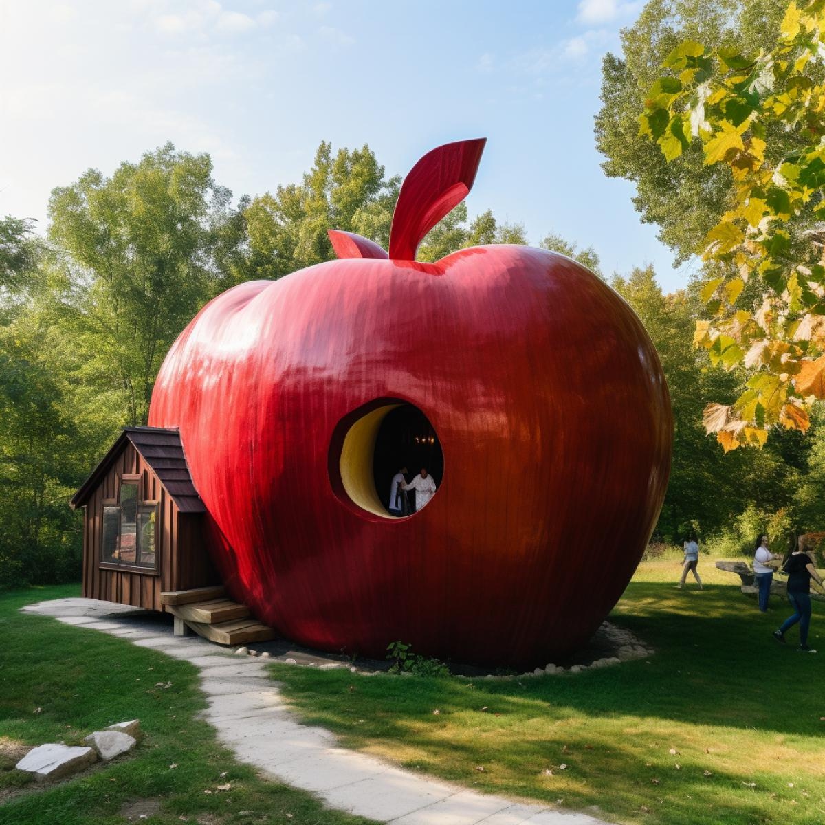 Huge Giant Apple House
