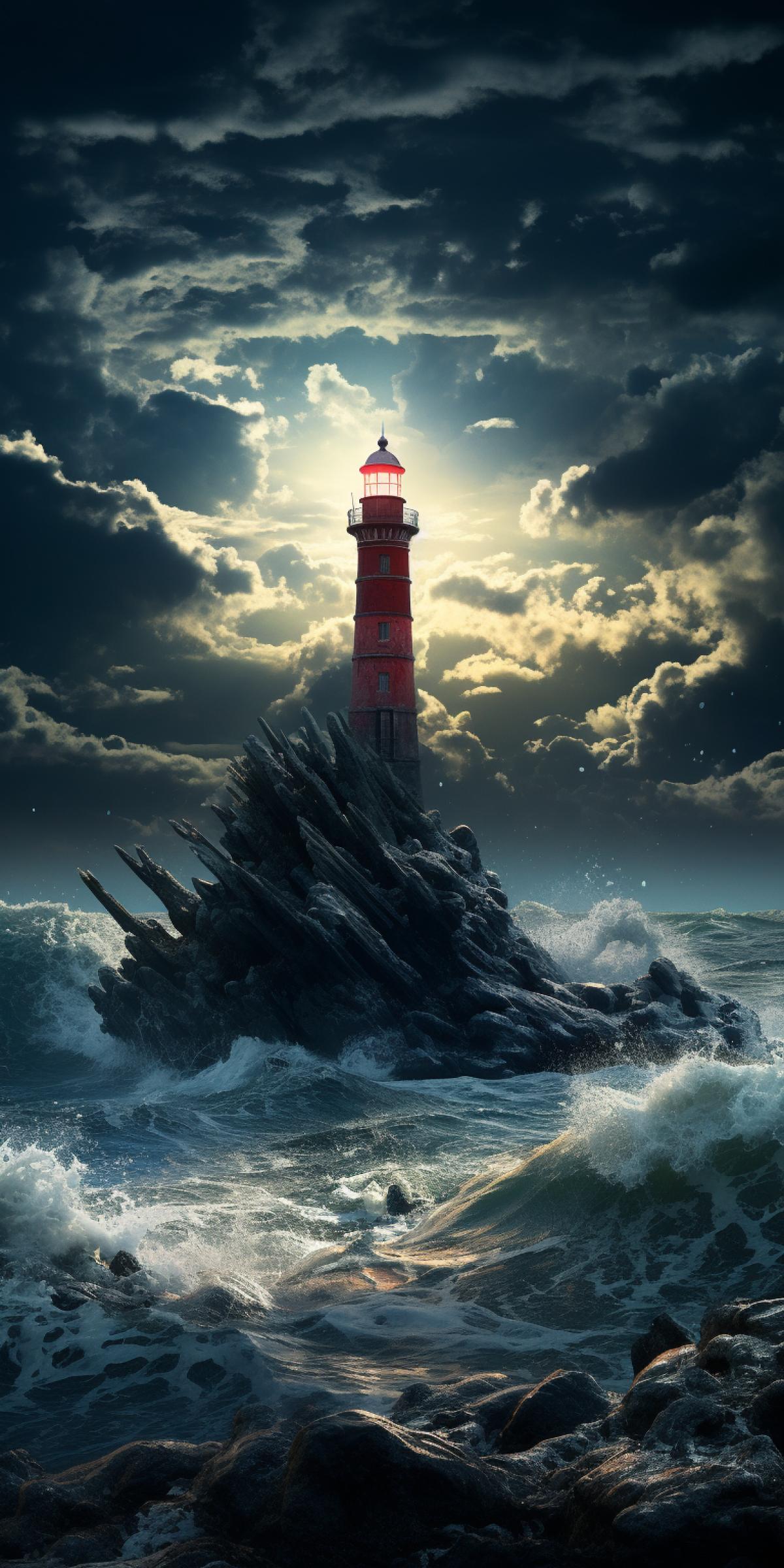 Lighthouse standing on the moon, high detail, detailed textures, perfect com4k, high quality, high resolution, Sony Pictures