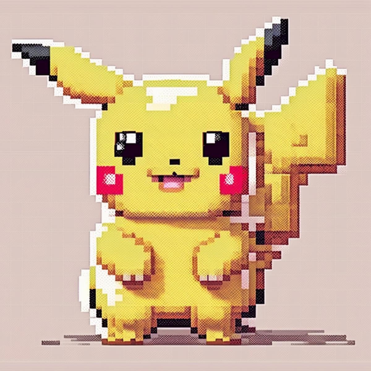 Pikachu, pixel art
