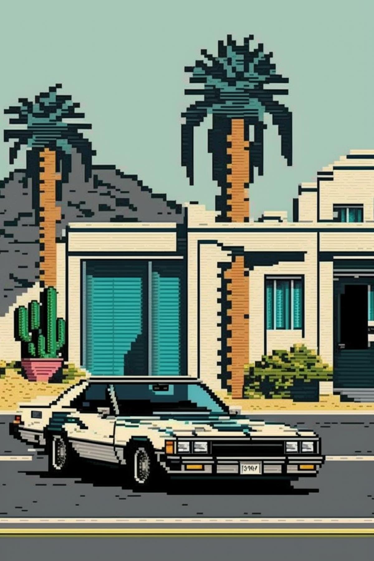 🌴👮🚜☀ pixel art