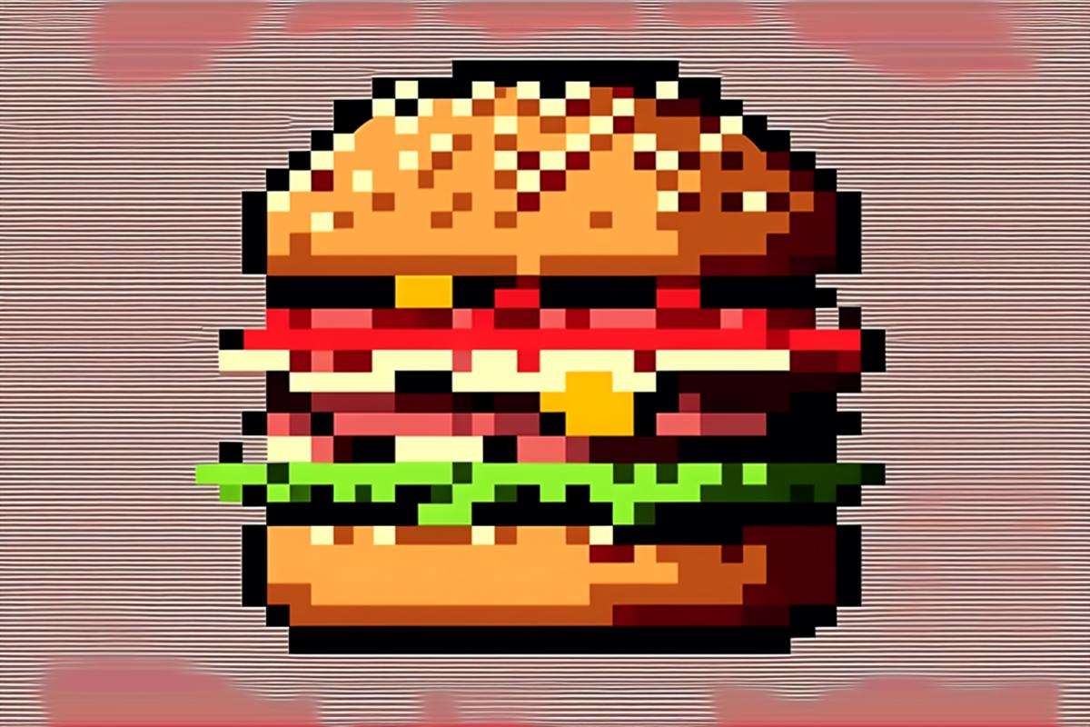 🥪🍍🛵 pixel art