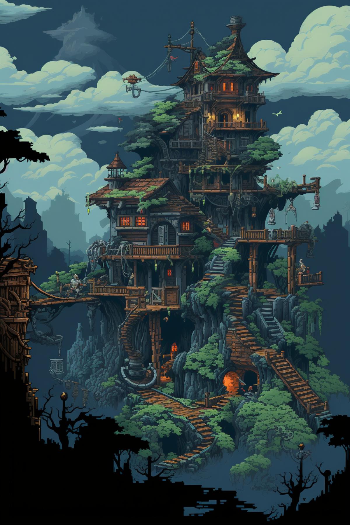 fantasy comic art, 16 bit pixel art, rogue