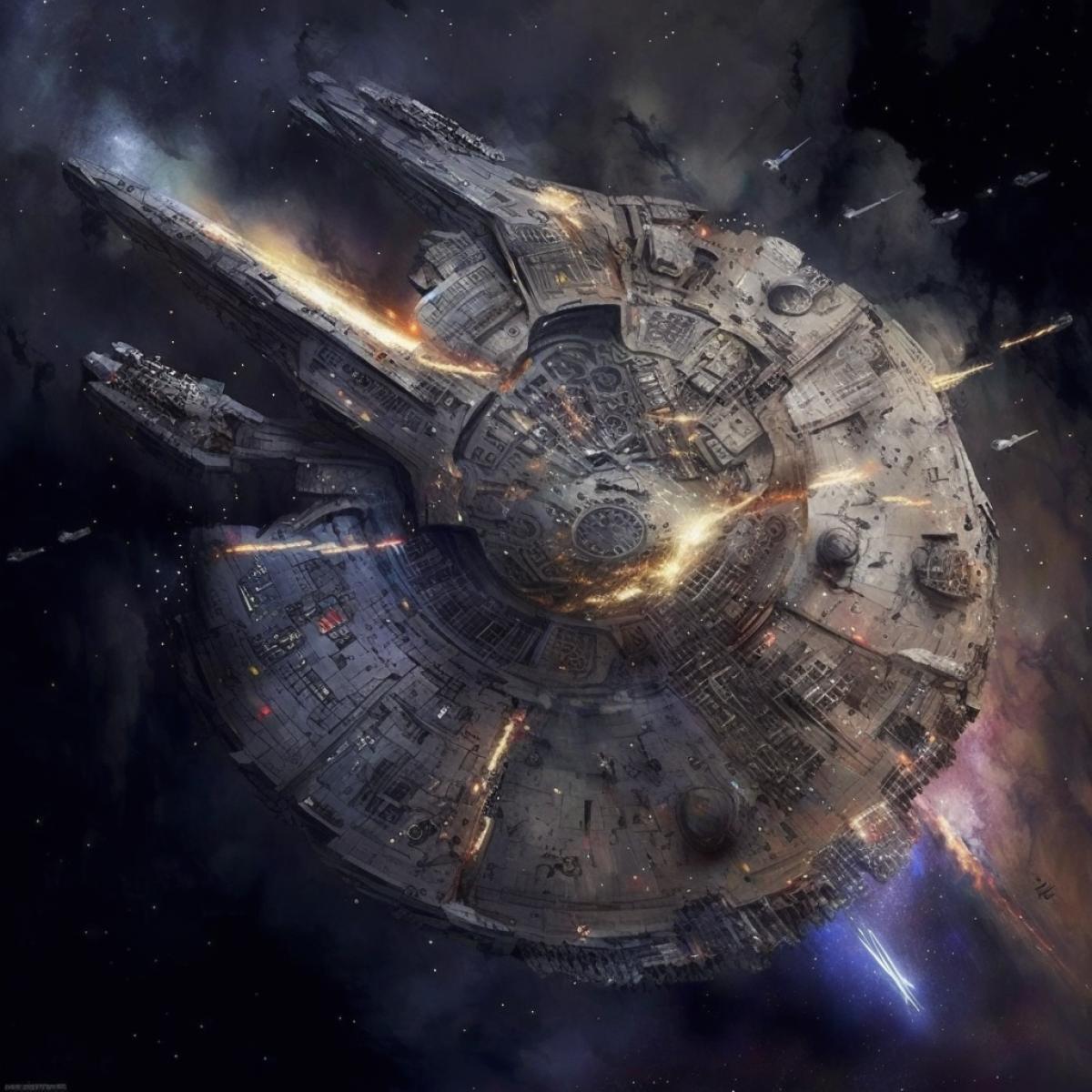 Han Solos Starship Millennium Falcon