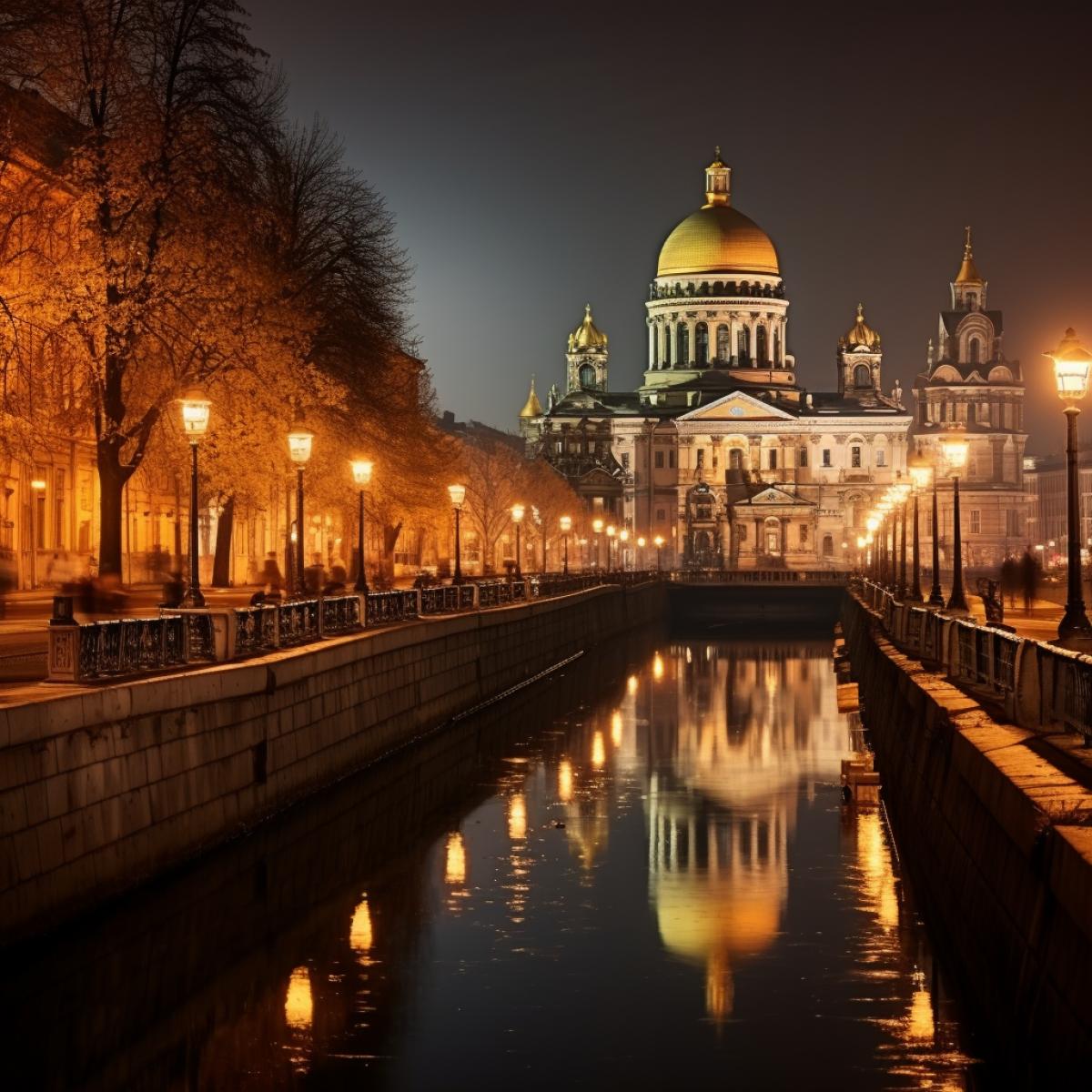 Ancient, elegant St. Petersburg. Night, magic and magic, music, calmness and goodwill of the northern capital